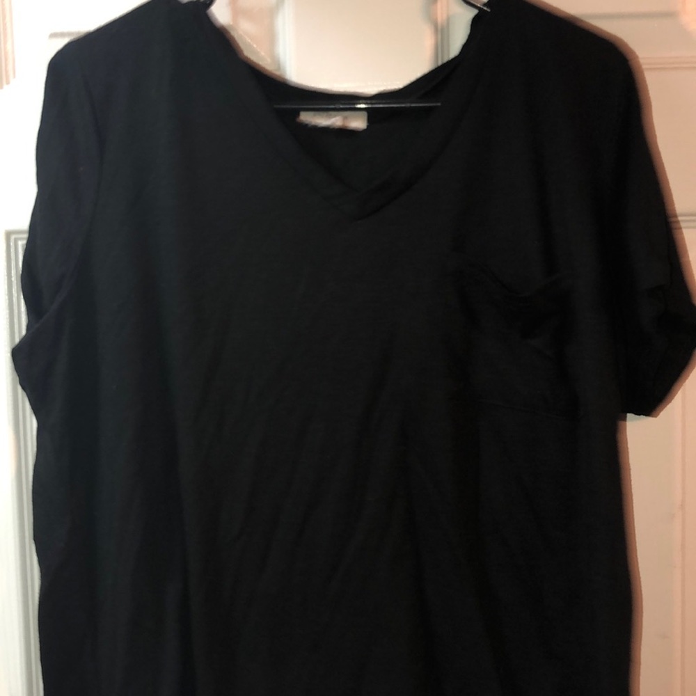 black crop top with a front pocket
